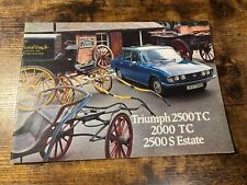 TRIUMPH 2500TC, 2000TC 2500S ESTATE UK MARKET BROCHURE 1976 T1077