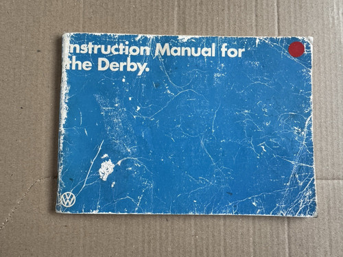 1980 derby instruction - vw,