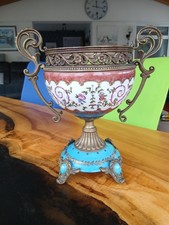 Stunning Sevres Enamelled Pedestal Bowl, circa 1880.