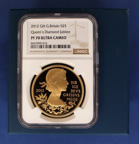 2012 plated silver proof 5 - 2012,