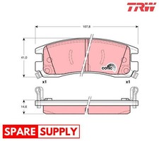 BRAKE PAD SET, DISC BRAKE FOR