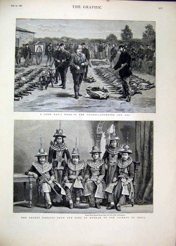 Original old antique - original, print