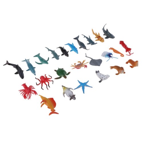 24pcs simulation marine animal - simulation,