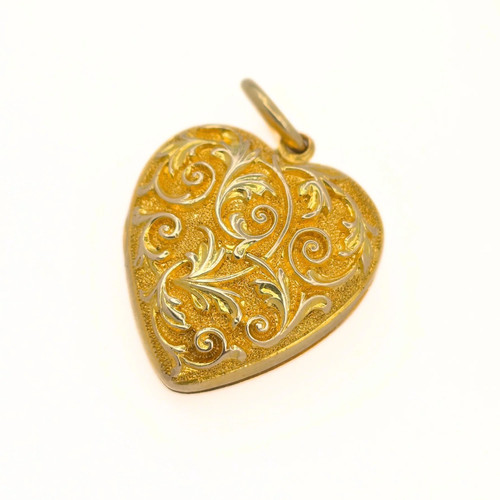 Antique 15ct gold heart - antique,