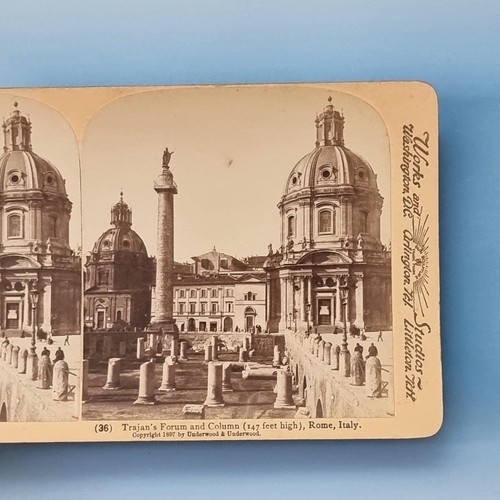 Rome stereoview c1897 - rome, real