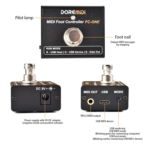 Midi foot controller electric - controller,