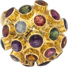 Assorted Rainbow Gemstone 18k