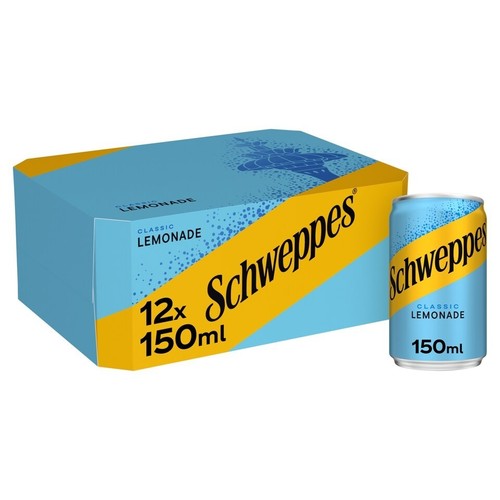 Schweppes lemonade 150ml - lemonade, cans