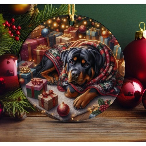 Rottweiler christmas tree - rottweiler,