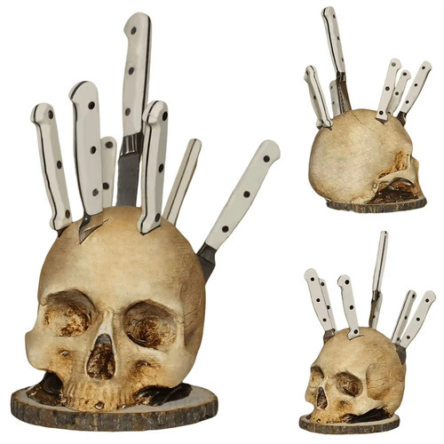 Skull knife holder knives not - skull,
