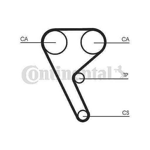 Timing belt continental ctam - timing,