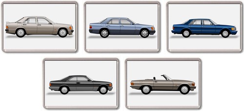 Fridge magnet mercedes 80 s - magnet,