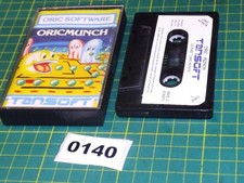 Oric Munch (Tansoft) Pac-man cassette tape game for Oric-1/Atmos NOS