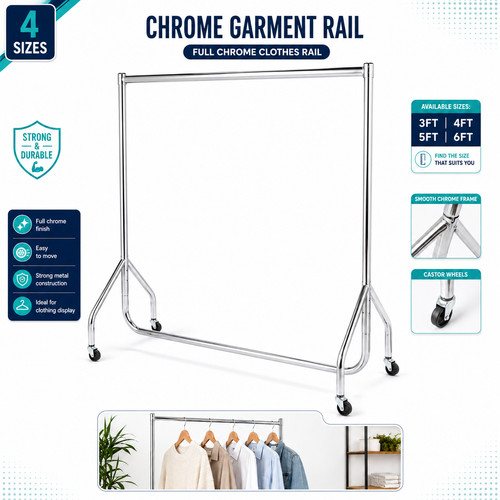 Heavy duty chrome clothes - duty,