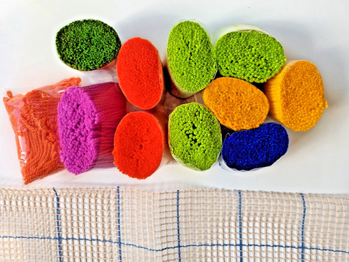 Latch hook rug canvas with - rug,