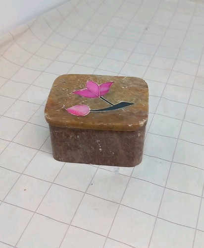 55mm soapstone indian lidded - soapstone,