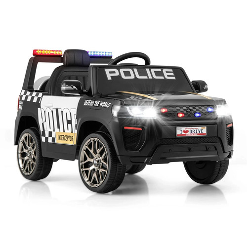 Costway 12v kid ride police - costway,