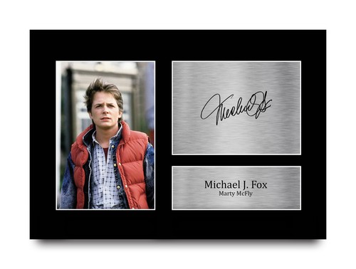 Michael fox signed back - j,