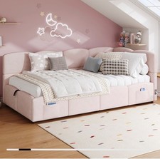 Pink velvet upholstered sofa - upholstered,