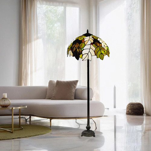 Tiffany floor lamps - floor, stained