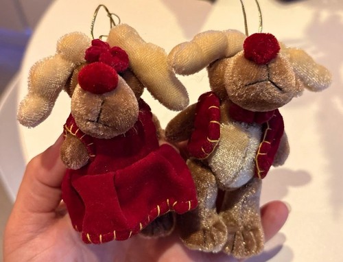 Pair soft reindeer - pair, of