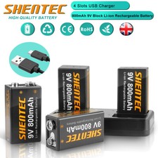 9V Block 6F22 Lthium Li-ion 9