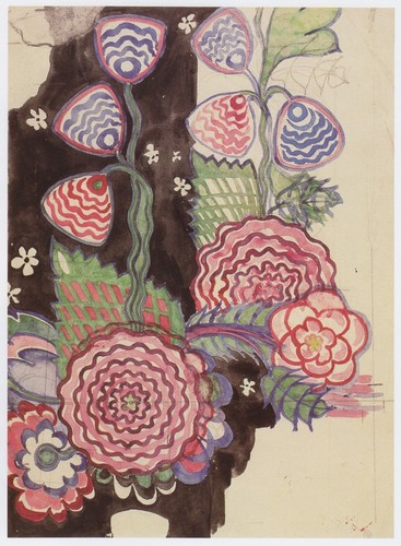 Stylised chrysanthemums - stylised,