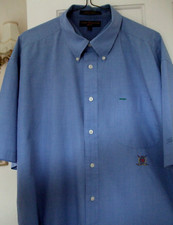 MENS GOLFING "TOMMY HILFIGER" SHIRT (TITLEIST GOLFING BLUE SHIRT) SIZE XL/VGC