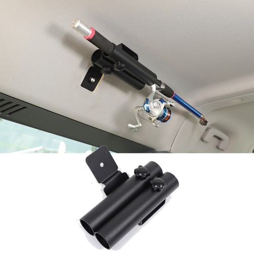 Black steel roof fishing rod - black,