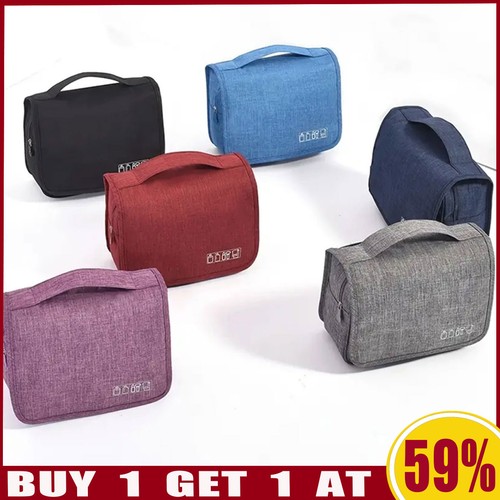 Portable hanging toiletry bag - portable,