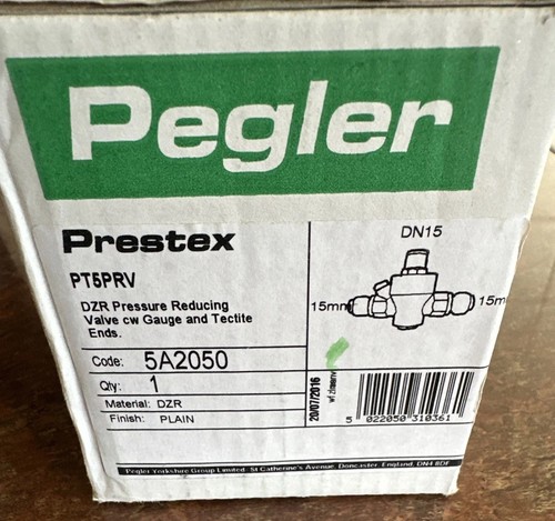 Pegler pressure reducing valve - pegler,