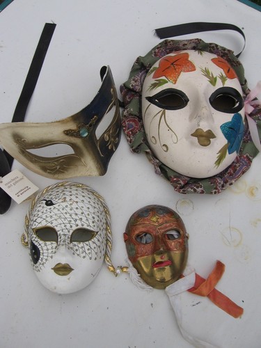 Venetian wall hanging masks