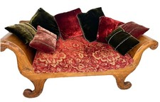 Hand carved wooden chaise