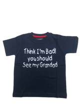 CHILDS T SHIRT "THINK I AM BAD