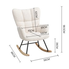 Comfy Upholstered Rocker