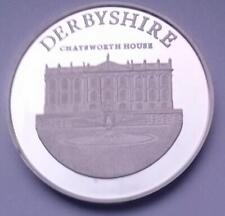 Chatsworth House 1974 Sterling Silver Medallion by Birmingham Mint 40.7g