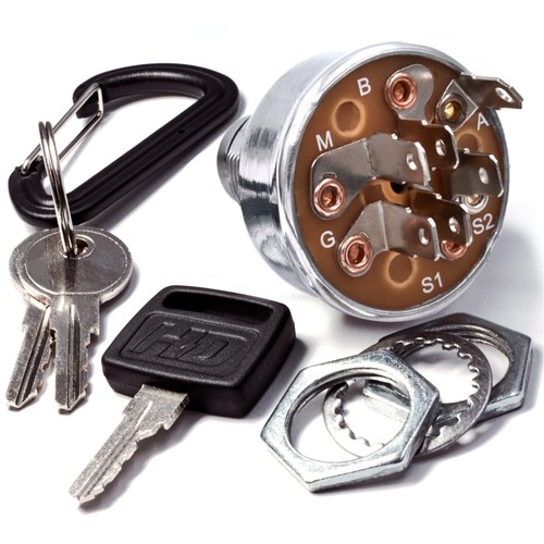 Starter ignition key switch - key,