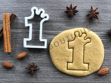 Number 1 One Crown Cookie