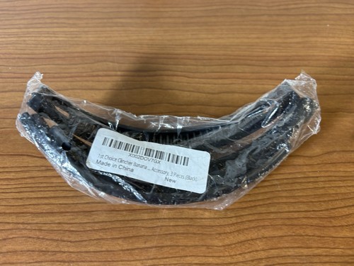Set black banana clips - black,