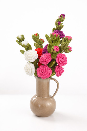 Handmade crochet camellia - crochet,