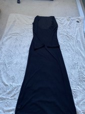 Unbranded women’s black open back maxi dress size M