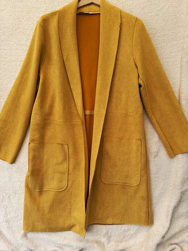 Zara women yellow mid length - yellow, mid-length