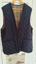 Barbour Beaufort Men's Quilted Waistcoat /  Zip in Liner Very Good Condition