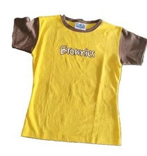 New Brownies Girlguiding  size 9 Y 28" Uniform T shirt top short sleeves tee