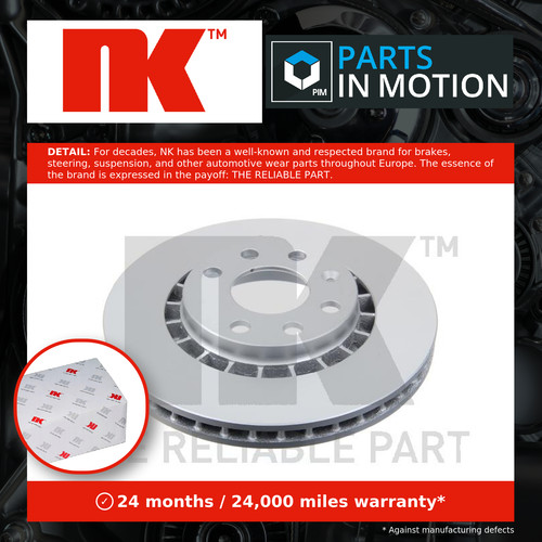 Brake discs pair - brake, vented