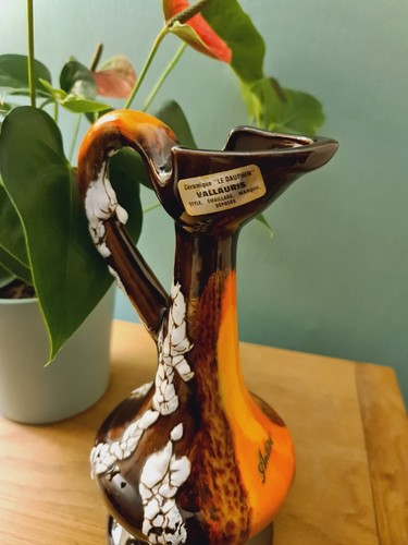 Vintage vallauris pottery vase - vallauris,