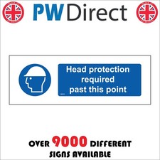 SIGN HEAD PROTECTION REQUIRED