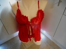 ANN SUMMERS QUEEN OF HEARTS BABY DOLL AND THONG SET SIZE UK 8-10   BNWOT 