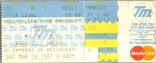 Bush Concert Ticket Stub