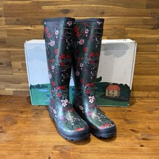 Joules field welly - joules, floral